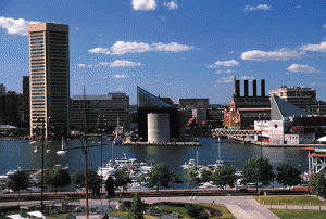 Baltimore Inner Harbor Skyline