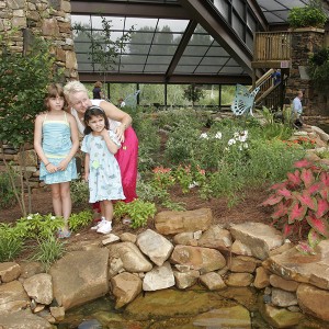 Family at Huntsville Botanical Garden
