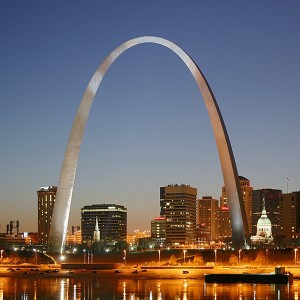 St. Louis Arch at Night