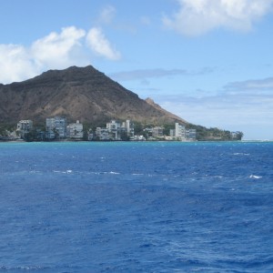 Diamond Head from the water