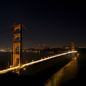 San Francisco Golden Gate Bridge at Night